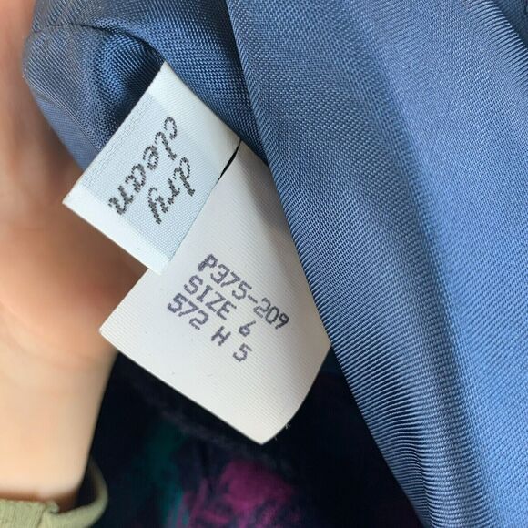 Vintage Pendleton Blazer Green Purple Check Long Sleeve Wool Buttons Size 6 - Picture 10 of 11